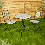 Pedra Mosaic 3 Piece Bistro Set